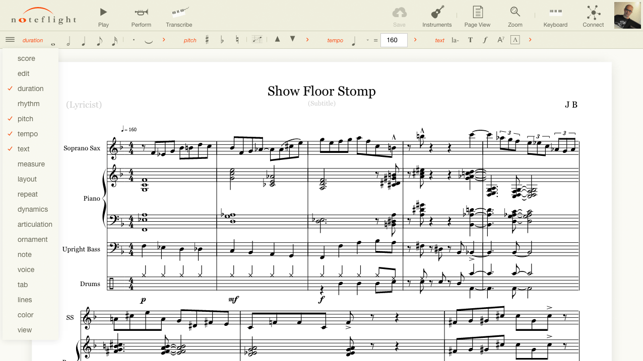 sheet editor online music blank Supported Noteflight  Score Flash Longer Notes No  Editor