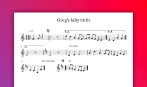 score with complicated repeats